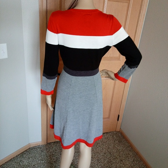Jessica Howard Colorblock Sweater Dres Size Medium - Picture 5 of 10